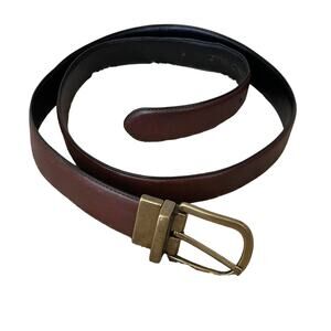 Men's Brown Leather Belt - No Label/Brand - Size 38